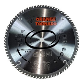 ORANGE TORNADO 10" 80 Tooth ATB Saw Blade