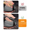 HULISEN Pre-Seasoned Cast Iron Burger Press Includes 100 Pcs Patty