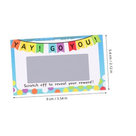 KOMBIUDA Blank Scratch Cards 100pcs Educational Scratch Game for Boys and Girls