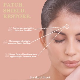 Daylight Patch by BreakoutBlock - Acne Treatment Patches - Hydrocolloid Patches - Anti-Acne Dots - Blemish & Spot Treatment Stickers - Pimple Patches - Pimple Stickers - Vegan Friendly - 36 Count