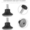 5 Piezas Rueda de Pu Sólida para Silla de Oficina,