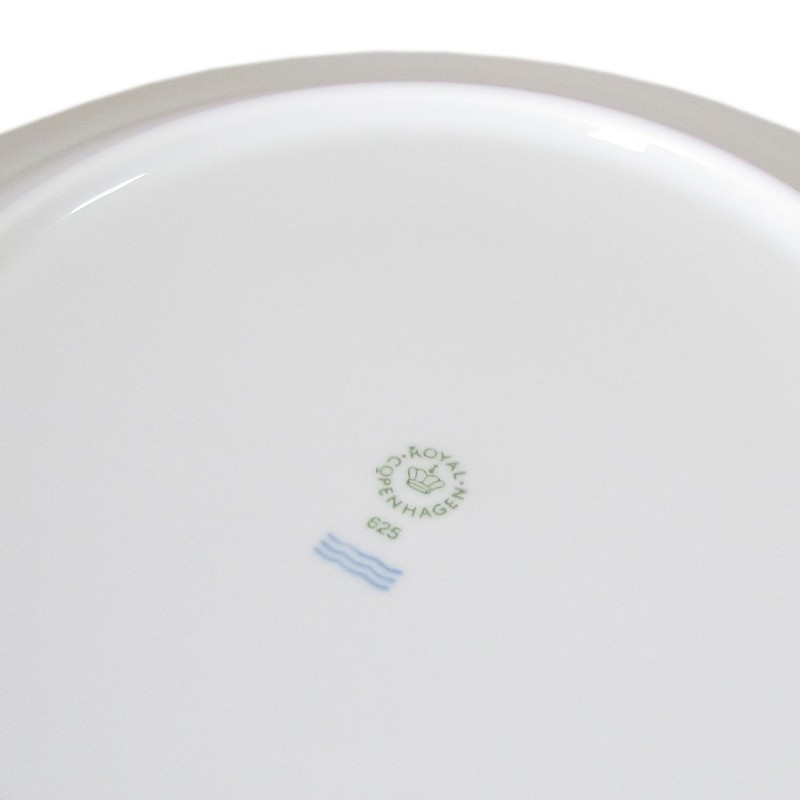 Royal Copenhagen 1128625 1017295 White Fluted Plate Half Lace Flat