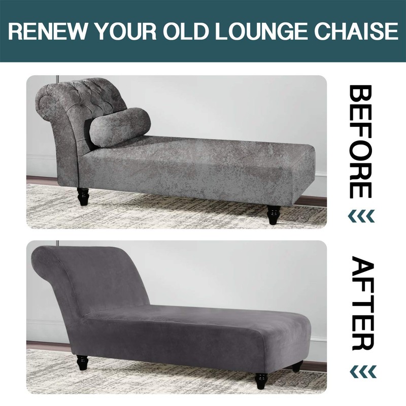 FantasDecor Funda de terciopelo para chaise longue, fundas de lujo