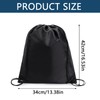 2Pcs Convenient String Sack Cinch Bag Enough Capacity Waterproof Drawstring