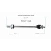 GSP NCV21058 CV Axle Assembly - Compatible with Select Acura