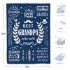 COZYCRIB Grandpa Gift Blanket Grandpa Christmas Birthday Gifts Great Best