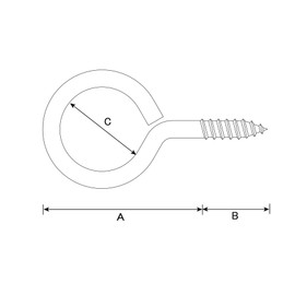 DAIDOHANT 10185338 Bronze Heaton No.0 (A) 11 x (B) 10 x (C) 6 mm Iron (10 pieces)