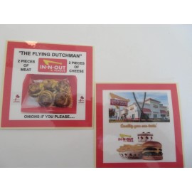 In-N-Out Burger Two Magnets, "Flying Dutchman" & "Quality You Can Taste", NICE!!