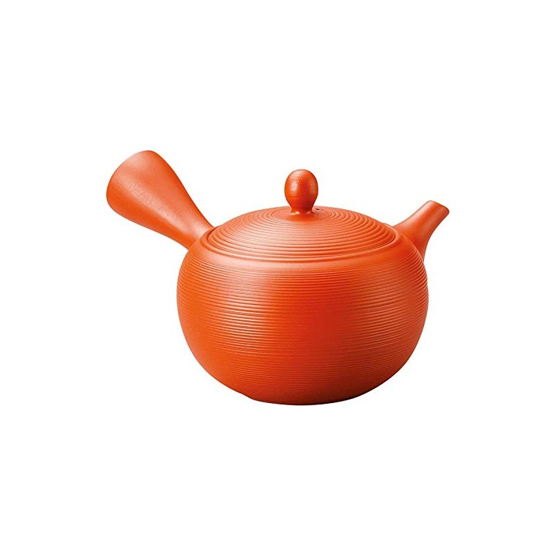 Tetera japonesa Kyusu Tokoname de arcilla hecha a mano 11,8