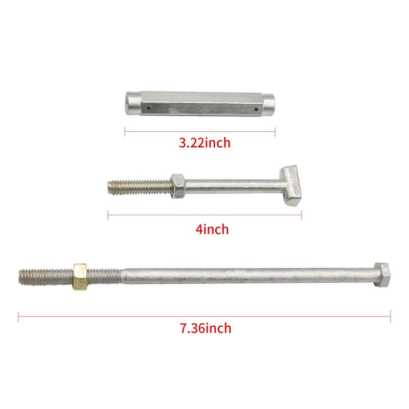 CLUBRALLY Golf Cart Brake Equalizer Rod Set for Club Car