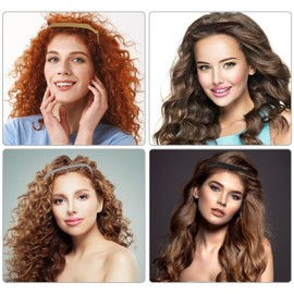 Curly Thick Hair Headband, 3 Pieces Curly Headband, Invisible Headband, Square Headband for Sunglasses, Hairstyle Fixing Tool, Styling Accessories for Men and Women