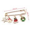 PTDecals Pack of 2 Christmas Brooch Bag Clothes Sticker Pins,