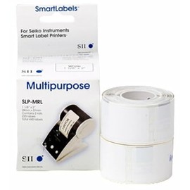 Seiko Instruments Thermal Label SLP 2RL, 1/2-Inch Core, 260 Labels per Roll Qty: 2 Rolls – 28 x 89 mm – White