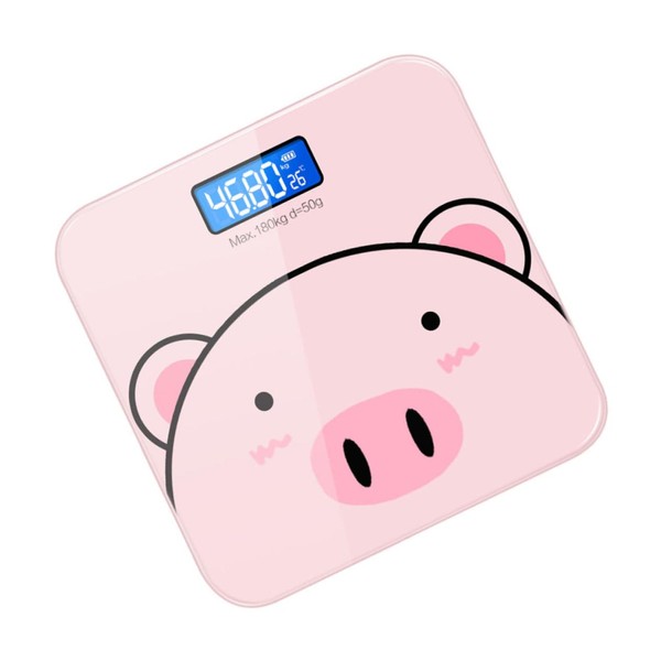 BIUDECO 1PC Cartoon Weight Scale with USB Charging Intelligent Weight