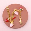 Mikovivi Cherry Keychain, Strawberry Gold Bags Chain Cherry Bag Charm