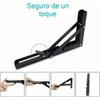 Vmingo Mensula Soporte Repisa Plegable Color Acero Brazo Abatible Escuadra