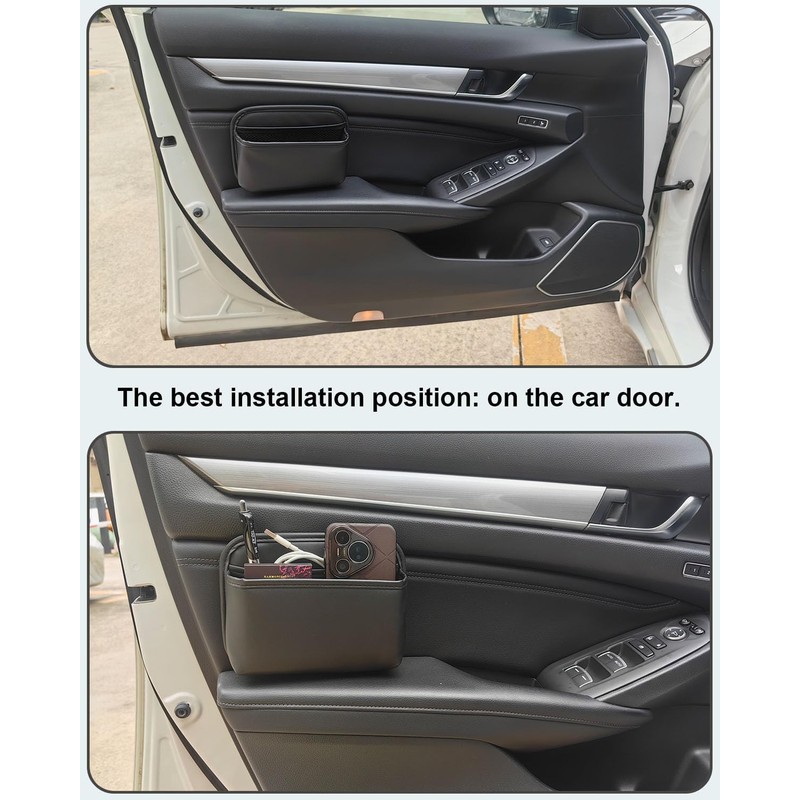 Car Seat Side Pocket Organizer for Car Doors and Consoles,