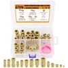 Taiidaues 53 Pcs Brass Compression Fittings Assortment Kit, 1/8" 3/16"