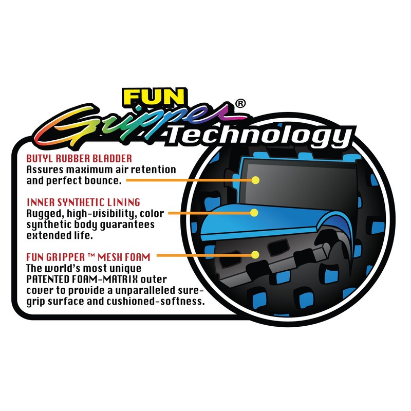 fun gripper Florida Gator 8.5 Football for Young Adults by:
