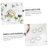 Healeved Fashionable Heart Shape Love Earrings for Women Chic Ear