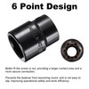 sourcing map 1/2" Drive 6 Point Pneumatic Socket 23mm Metric