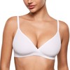 INLYRIC Women's Inbarely Triangle Bralette Comfortable Unlined V Neck Wireless