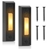 2 PCS Lighted Doorbell Button,Universal Wall Mounted Door Bell Button