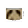 Lampshade Oval Shaped Hollow Metal Carved Compatible E27 E14 Caliber