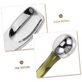 Outanaya 3pcs Makeup Spoon Facial Cream Applicator Cosmetic Spatula for Even Application for Mixing Testing Lotions Moisturizers and Eye Creams Smooth Surface Colors