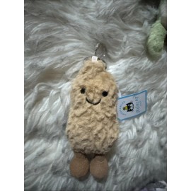Jellycat AMUSEABLES PEANUT BAG CHARM New amuseable Keyring Soft Toy Plush BNWT