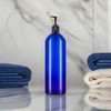 JUVITUS 32 oz Cobalt Blue Boston Round PET Bottles with
