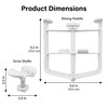 2Pcs Ice Cream Maker Attachment for KitchenAid Stand Mixer -