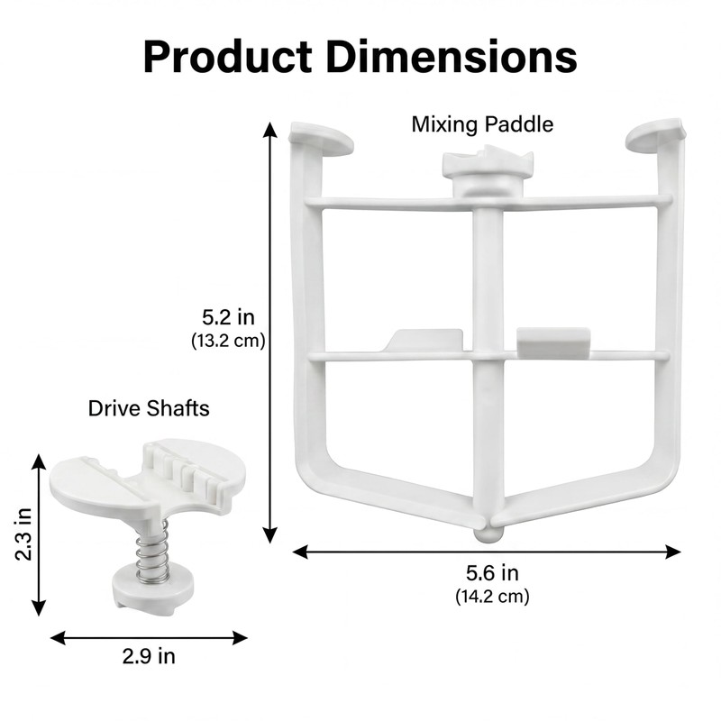 2Pcs Ice Cream Maker Attachment for KitchenAid Stand Mixer -