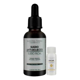 Suero Anti-rojeces Calmante Roscea Telangiectasias Piel Sensible Nuestra Tierra Cosmtica