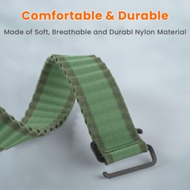 BANSO 20mm Nylon Watch Band for Garmin Forerunner 55/645/645 Music/245/245 Music/158,for Approach S12/S40/S42,for vívoactive 3/5,Venu/Venu 2 Plus/Venu Sq/Venu Sq 2,for vívomove