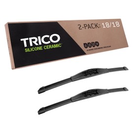 TRICO Silicone Ceramic™ (90-1818) & Inch Pack of 2 Automotive Replacement Windshield Wiper Blades, Super Premium All Weather Beam Blade for Select Vehicle Models