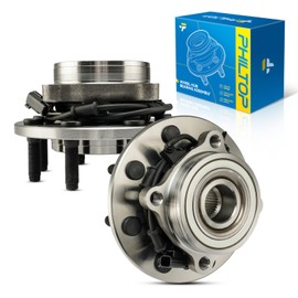 PHILTOP 515061 x2 Front Wheel Hub Assembly Compatible with 2003-2005 Dodge Ram 2500, 2003-2005 Dodge Ram 3500 W/ABS 8 Lugs