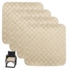 4 Pcs Absorbent Incontinence Chair Pads, 50x50cm Washable Chair Mats