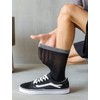 Yomandamor Men's Business Socks, Medium Cylinder, Black, 6 Pairs Set,