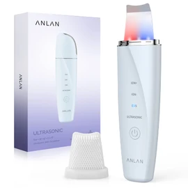 ANLAN 2.0 Skin Scrubber Ultrasonic Exfoliator for Face, 4 Modes Facial Cleansing EMS Face Care Acne Remover