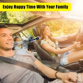 KINOWJI Car Fan for Backseat, USB Powered Dual Head Car Seat Headrest Cooling Fan Rear Seat with 360 Degree Adjustable Clip for Dashboard SUV RV Truck Sedan Home office Desktop