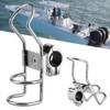 Fishing Rod Rack Stainless Steel Rail Mount Pole Bracket Support