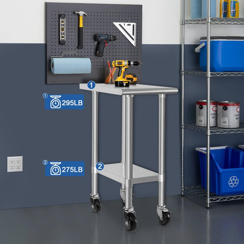 HARDURA Restaurant Equipment HARDURA Stainless Steel Commercial Table Prep &