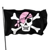 Pink Girl Pirate Skull Flag 3x5 Ft Outdoor Indoor With