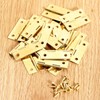 Dophee 32*21mm 20個 平蝶番 丁番 ミニ蝶番 木箱用のヒンジ ウェアヒンジ ドアのヒンジ ドア用金物
