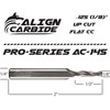 Align Carbide, UP Cut Router Bit, 1/8 Inch Cutting Diameter,