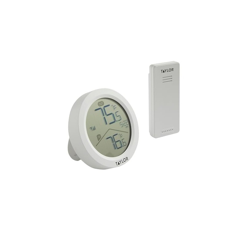Taylor Taylor Digital Wireless Round Indoor Comfort Level Thermometer and
