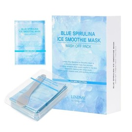 Lindsay Blue Spirulina Ice Smoothie Mask (1g x 20 sheets) / 린제이 블루 스피룰리나 아이스 스무디 마스크 (1g x 20매)