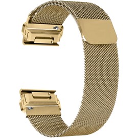 ZoRoll 20mm Quickfit Metal Strap Compatible with Garmin Fenix 8 43 mm/7S Pro Solar/7S/6S/6S Pro/5S, Stainless Steel Mesh Wristband, Replacement Band for Garmin Descent Mk3S/3Si/Mk2S - Gold(S)