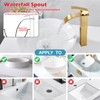 Midanya Vessel Sink Facuet Waterfall Tall Bathroom Faucets Vanity Single